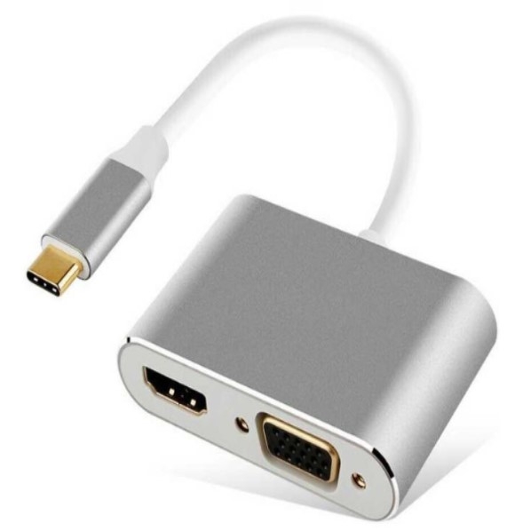 USB 集線器 – USB Type C 接 HDMI + VGA